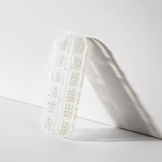 White beads for nail art